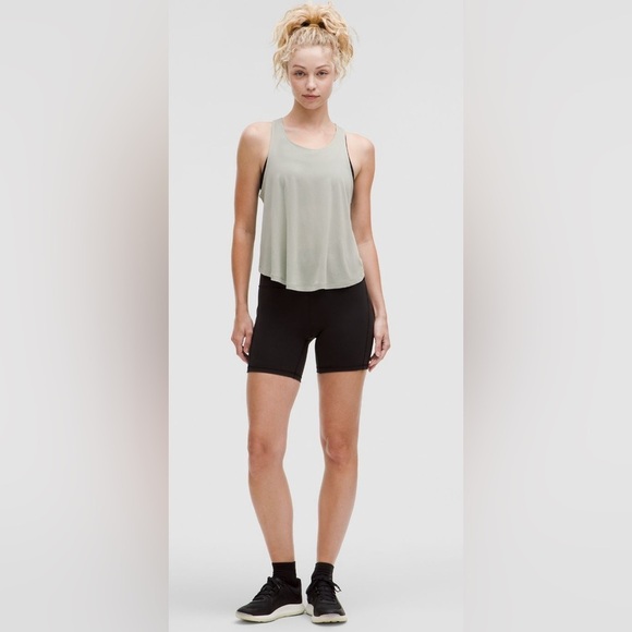 lululemon athletica Tops - Lululemon Lightweight Training Racerback Tank-Jade Grey-Size 8